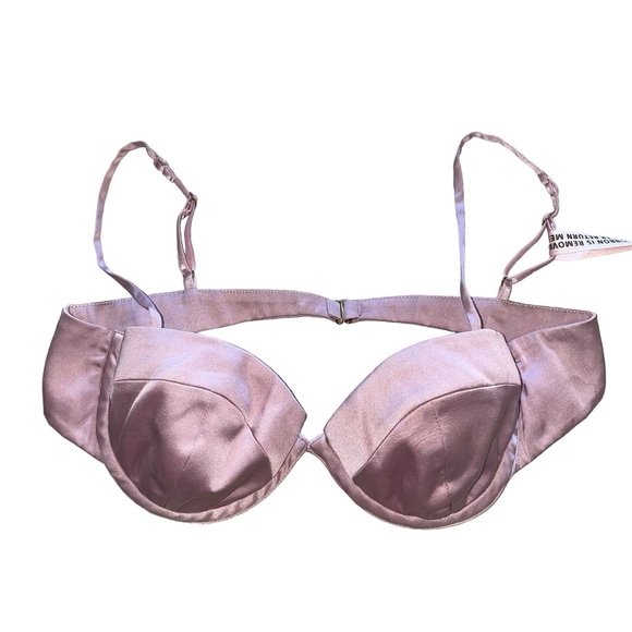 Oh Polly ADELITA Asymmetric Multi Strap Ruffle Detail Mini Dress in Blush NWT - Picture 6 of 15